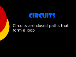 Series and Parallel Circuits