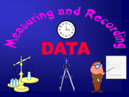 MeasuringRecordingData
