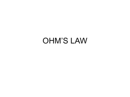 OHM`S LAW