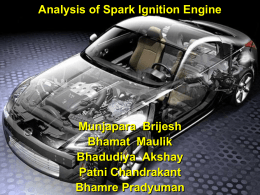 Analysis of Spark Ignition Engine Management - GTU e