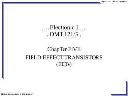 Chapter 05-Field Effect Transistors (FETs)
