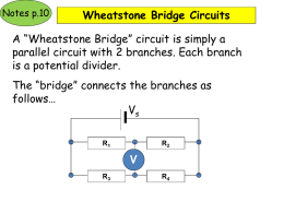 Wheatstone Bridge Circuit