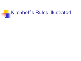 Kirchhoff`s rules and RC Circuits
