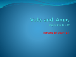 Volts and Amps