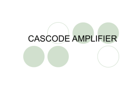 single stage-cascode