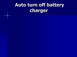 Auto turn off battery charger