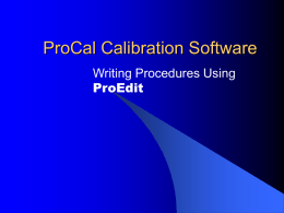 ProEdit - Procedure Management
