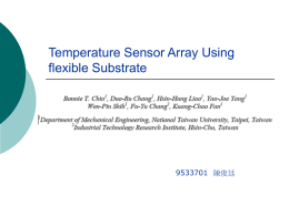 Temperature Sensor Array Using flexible Substrate