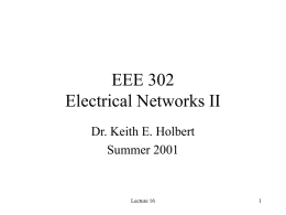 EEE 302 Lecture 16