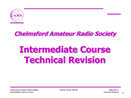 Islide14-Revision - Chelmsford Amateur Radio Society