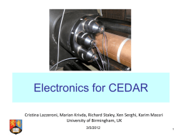 Electronics_for_CEDAR_May_2012 - Indico