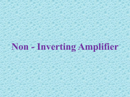 Basic non-inverting operational amplifier circuit with