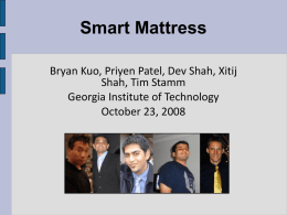 Smart Mattress - Georgia Institute of Technology