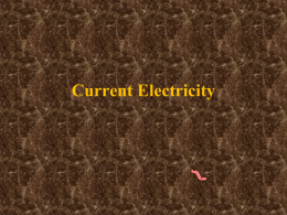Current Electricity - Red Hook Central Schools