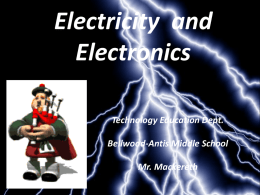 Electricity and Electronics - Bellwood