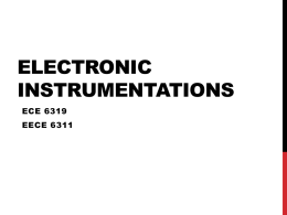 electronic instrumentations