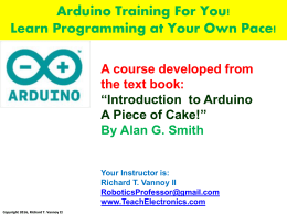 Arduino For Beginners, Chapter 3