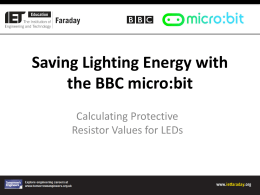 Saving Lighting Energy with the BBC micro:bit