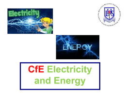 3. CfE Electricity and Energy Questions [ppt 2MB]