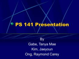 PS 141 Presentation