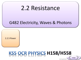 G482 2.2.5 Power - Animated Science