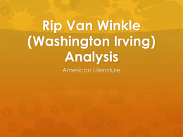 Rip Van Winkle Analysis File