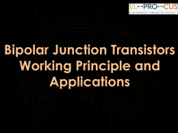 Bipolar Junction Transistors Working Principle and