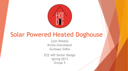 Hot Dog Solar Powered Heated Doghouse