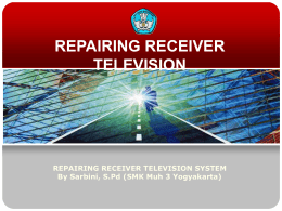 Repair of television rectivier2009-07