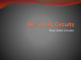 RC and RL Circuitsx