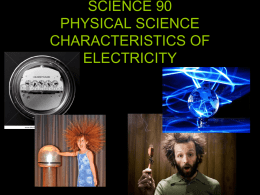 Electricity - Science 90 / Biology 20