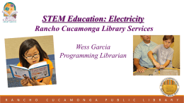 STEM Education - City of Rancho Cucamonga