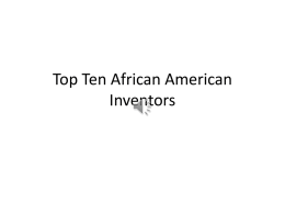 Top Ten African American Inventors