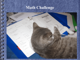 Math Challenge - Net Start Class