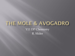 The Mole & Avagadro - slider-dpchemistry-11