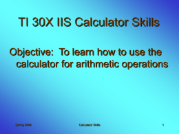 Calculator TI 30X IIS