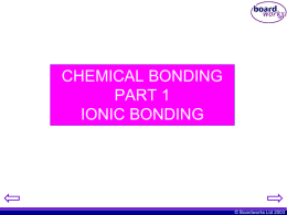 KS4 Ionic Bonding ppt