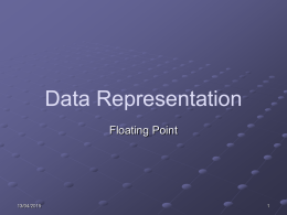 Floating Point Presentation