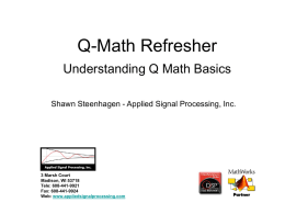 Q-Math Refresher - danvillesignal.com