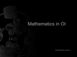Mathematics in OI