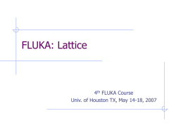 FLUKA Utilities