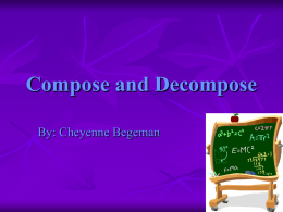 Compose and Decompose