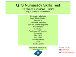 qts numeracy: stats overview