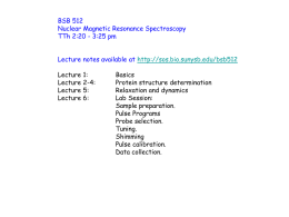 NMR -Lecture-SOS. ppt - University at Buffalo