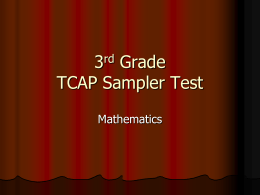 TCAP Practice Test - Sumner County Schools