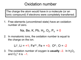 Oxidation number - Tutor