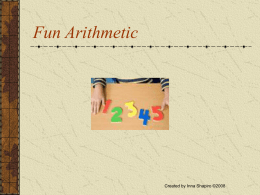 Fun Arithmetic - Raise Smart Kids