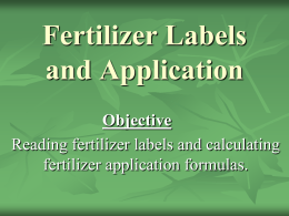 Fertilizer - CTE Online