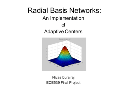 Radial Basis Networks: - University of Wisconsin–Madison