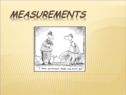 Uncertainty and error in measurement